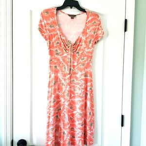 Tommy Bahama Women's Ladies Sleeveless Summer Dress Coral Nautical Sz XXS